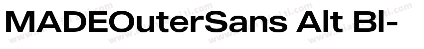 MADEOuterSans Alt Bl字体转换